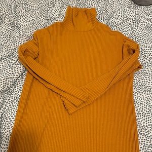 Mustard sweater dress